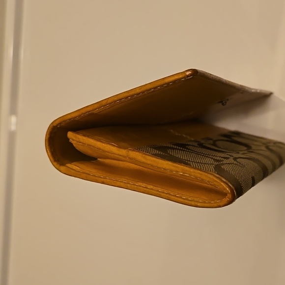 Vintage Coach monogram fold long wallet - Picture 7 of 8